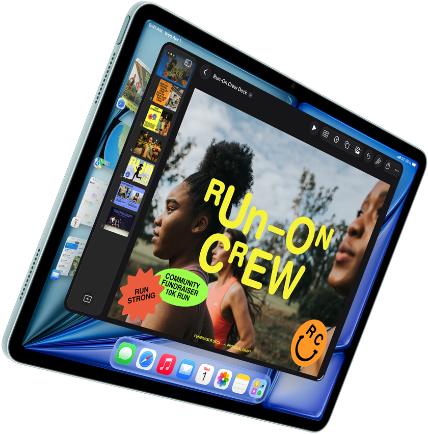 iPad Air en bleu